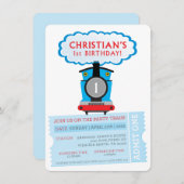 COMMANDE PERSONNALISÉE 1er anniversaire invitation (Devant / Derrière)