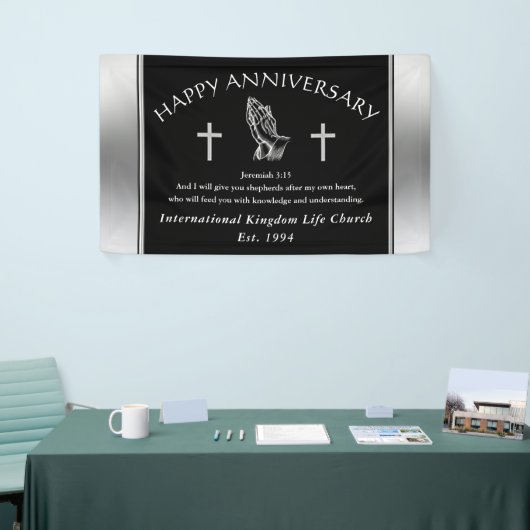 Commande personnalisée Bannière Anniversaire de vo (Salon professionnel)