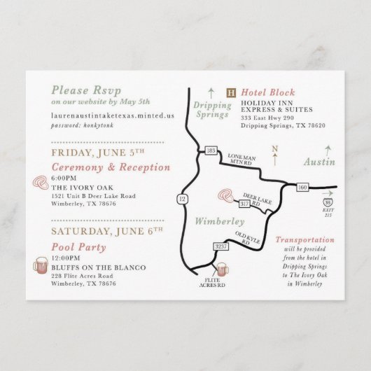 COMMANDE PERSONNALISÉE - Carte de carte mariage (Devant)