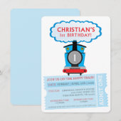 COMMANDE PERSONNALISÉE Invitation de train pour le (Devant / Derrière)
