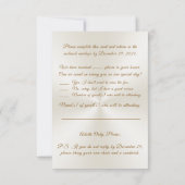 Commande spéciale 50e anniversaire Cartes RSVP pou (Dos)