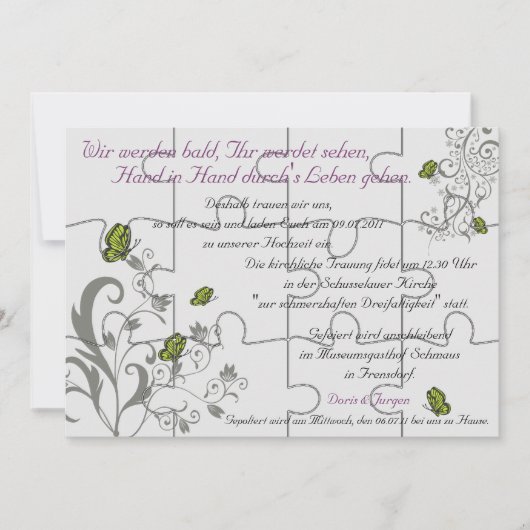 Commande spéciale carte de puzzle "factice" - 12 p (Devant)