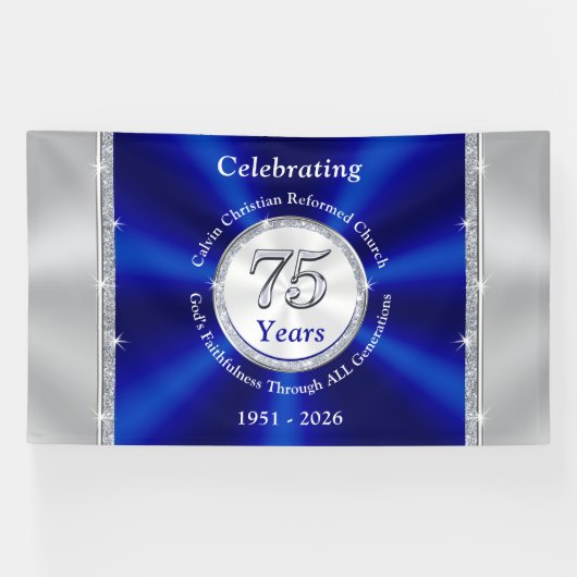Commande spéciale, Célébration de 75 ans, Bannière (Horizontal)