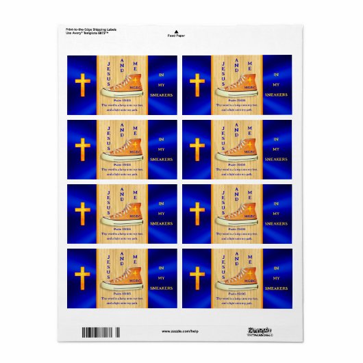 Commande spéciale Étiquettes d'expédition Jam pour (Feuille entière)