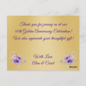 Commande spéciale pour Carol Bell, Cartes de remer (Dos)