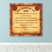 Commande spéciale Votre Canevas De Sports Personna (Insitu (Plancher de Bois))