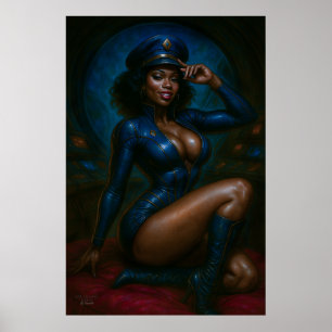 Commander Gail Kween Poster Sensuele Sci-Fi Pin-