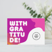 Commander Merci Pour Nous Choisir Carte Colorée (Debout devant)