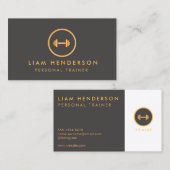 Commander un formateur Carte de visite Fitness Tra (Devant / Derrière)