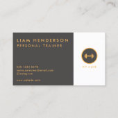 Commander un formateur Carte de visite Fitness Tra (Dos)