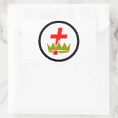 Commandery Rechthoekige Sticker (Tas)