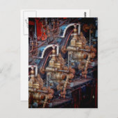 Commandes d'une carte postale de moteur de locomot (Devant / Derrière)