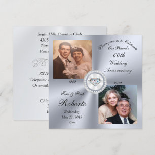 Commandes spéciales Invitations 60e anniversaire d