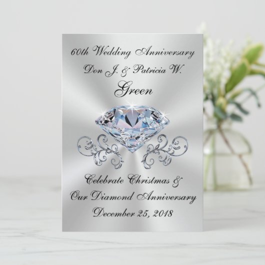 Commandes spéciales Invitations du 60e anniversair (Debout devant)