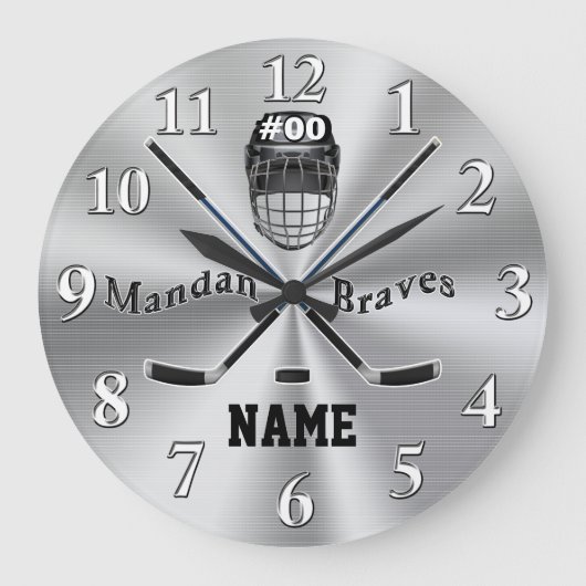 Commandez sur mesure votre horloge murale de hocke (Recto)
