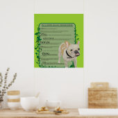 Commando Franse Bulldog Poster (Keuken)