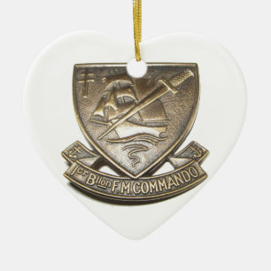 Commando Kieffer - eerste Insigne BFMC Keramisch Ornament