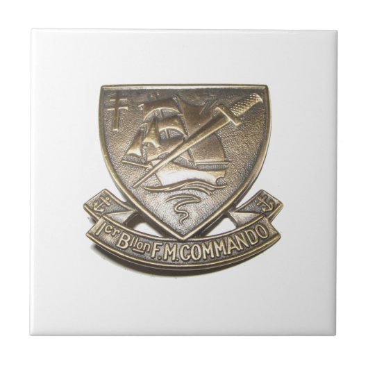 Commando Kieffer - Insigne 1BFMC Tegeltje (Voorkant)