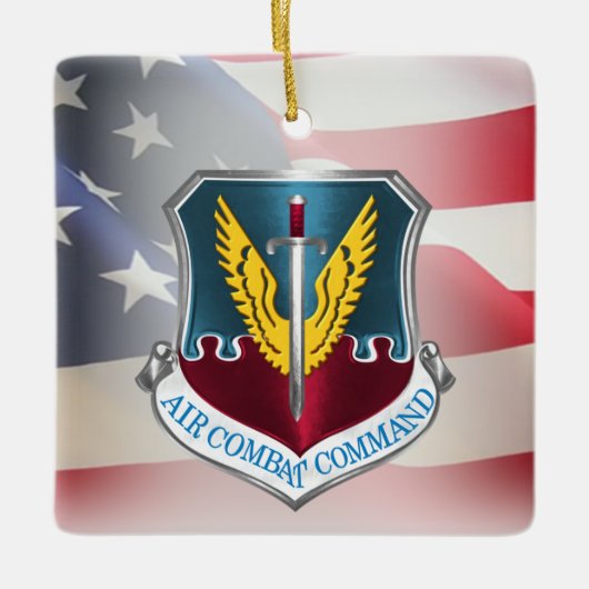 Commando Luchtvaart -"ACC" Kerstmis Keramisch Ornament (Voorkant)