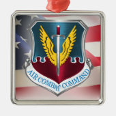 Commando Luchtvaart -"ACC" Kerstmis Metalen Ornament (Voorkant)