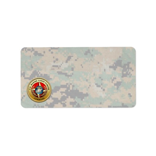 Commando Mariene Corps (MARFORCOM) [3D] Etiket (Voorkant)