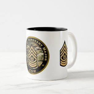 Commando Sergeant Majoor CSM Tweekleurige Koffiemok