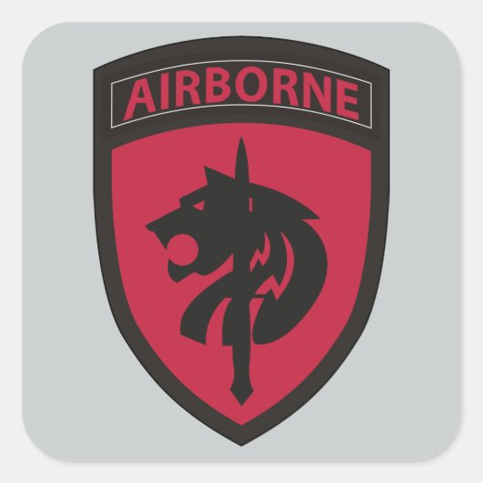 Commando speciale operaties Afrika Vierkante Sticker (Voorkant)