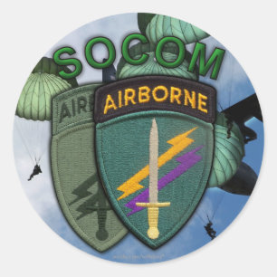 Commando speciale operaties civiele zaken socom St Ronde Sticker