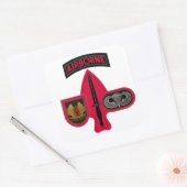 COMMANDO-STICKERS VOOR SPECIALE OPERATIES VIERKANTE STICKER (Envelop)