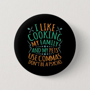 Commas English Language Teacher Teach Student gebr Ronde Button 5,7 Cm