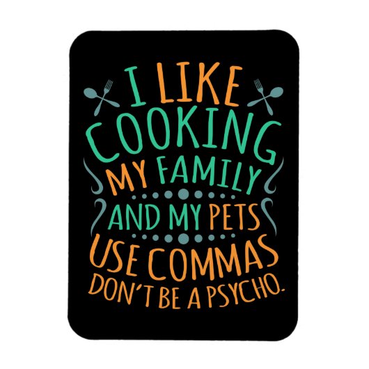 Commas English Language Teacher Teach Student Magneet (Verticaal)