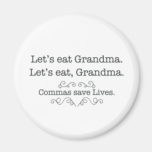 Commas Save Lives Magneet (Voorkant)