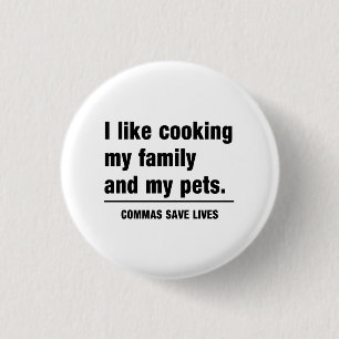 Commas Save Lives Ronde Button 3,2 Cm