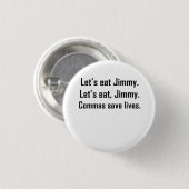 Commas Save Lives Ronde Button 3,2 Cm (Voorkant /achterkant)