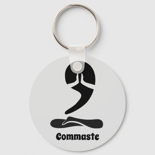 Commaste Button Sleutelhanger (Voorkant)