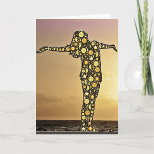 COMME CI-DESSUS, AINSI CI-DESSOUS carte de voeux