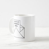 Comme Dans Mon Courriel Précédent Café Mug (Devant gauche)