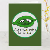Comme deux pois dans une cosse Carte de vœux (Fleur jaune)