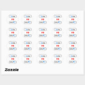 Comme et détester - autocollant (Feuille)