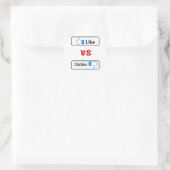 Comme et détester - autocollant (Sac)
