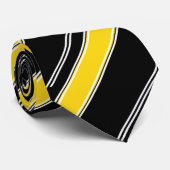 Comme la cravate rayée diagonale de pétrole et (Roulé)