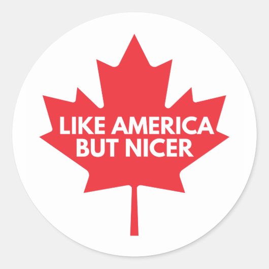 Comme L'Amérique, Mais Un Sticker Rond Plus Sympa (Devant)