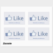 Comme le bouton - autocollants promotionnels (Feuille)