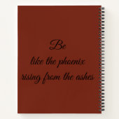 comme le carnet en spirale de phoenix (Dos)