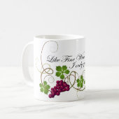 "Comme le vin fin…" Tasse de café (Devant gauche)