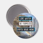 Comme L'Eau Soit Sans Forme Réfrigérateur Aimant (Recto/Verso)