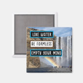 Comme L'Eau Soit Sans Forme Réfrigérateur Aimant (Recto/Verso)