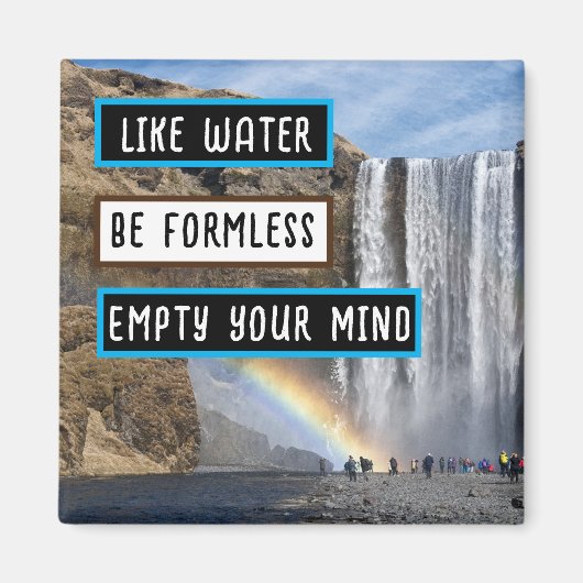 Comme L'Eau Soit Sans Forme Réfrigérateur Aimant (Devant)