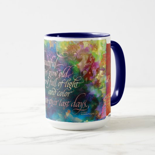 "Comme les Feuilles sont beaux...", Mug (Devant droit)
