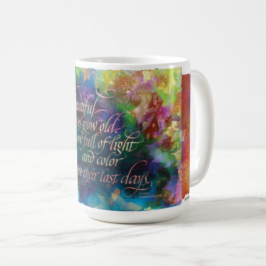 "Comme les Feuilles sont beaux...", Mug (Devant droit)